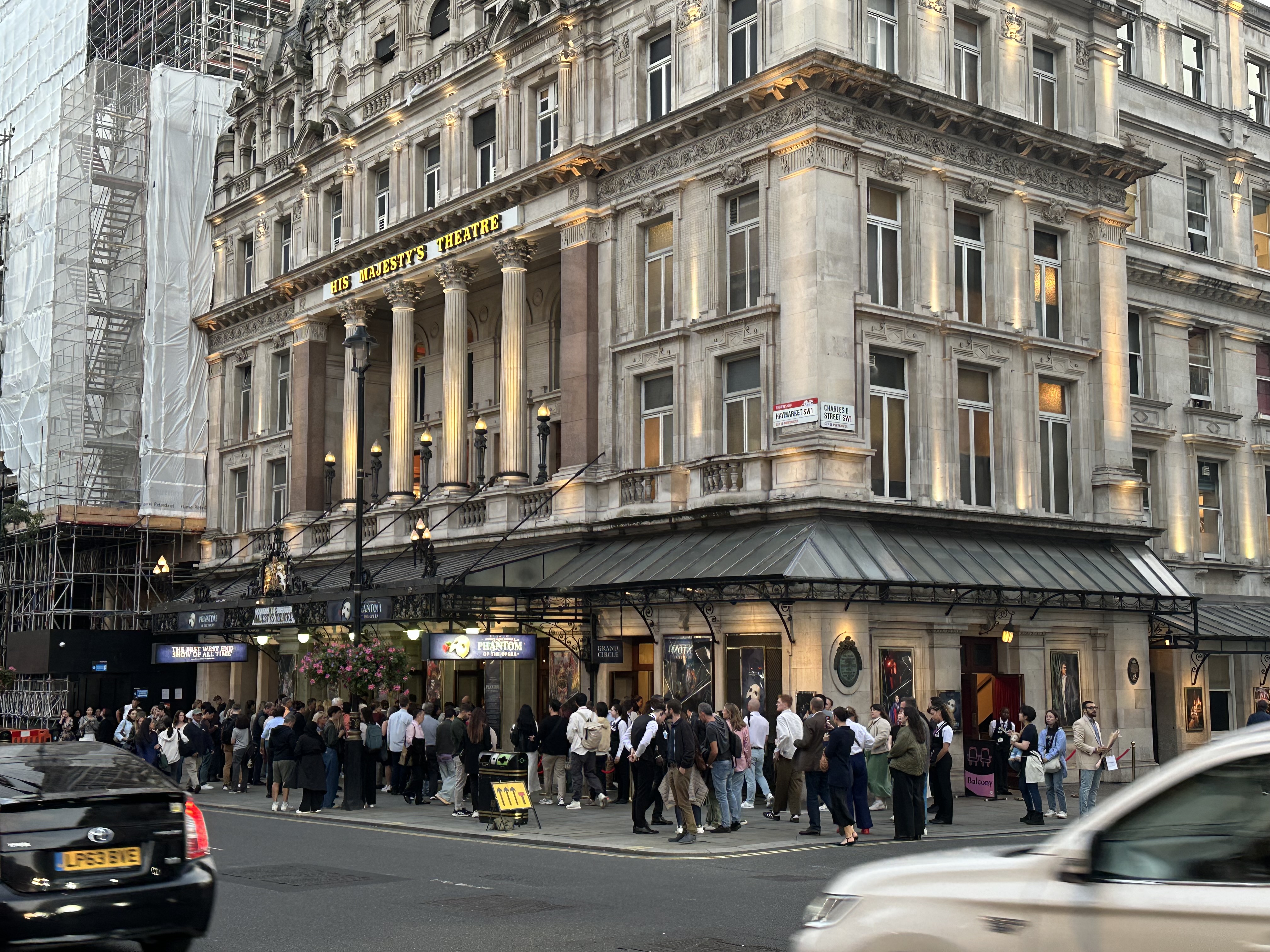 His Majesty's Theatre at London's West End.
