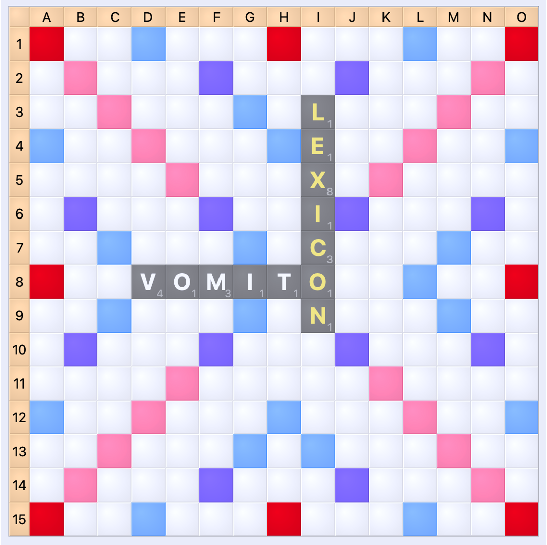 Playing LEXICON and VOMITO.